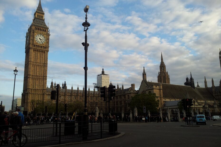 Landscape of Big Ben and the UK Parliament Government.